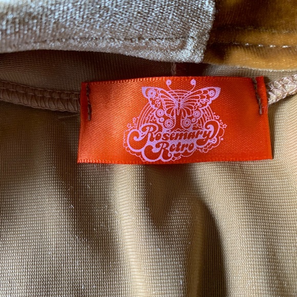 Rosemary Retro Velvet Tie Top - Picture 5 of 6